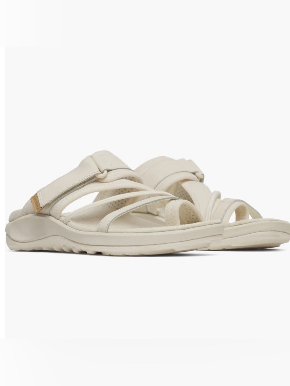 NWT Women’s Merrell Cream Strappy Slide Sandals